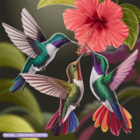 Broderie Diamant - Oiseaux Volants - Diamond Faction