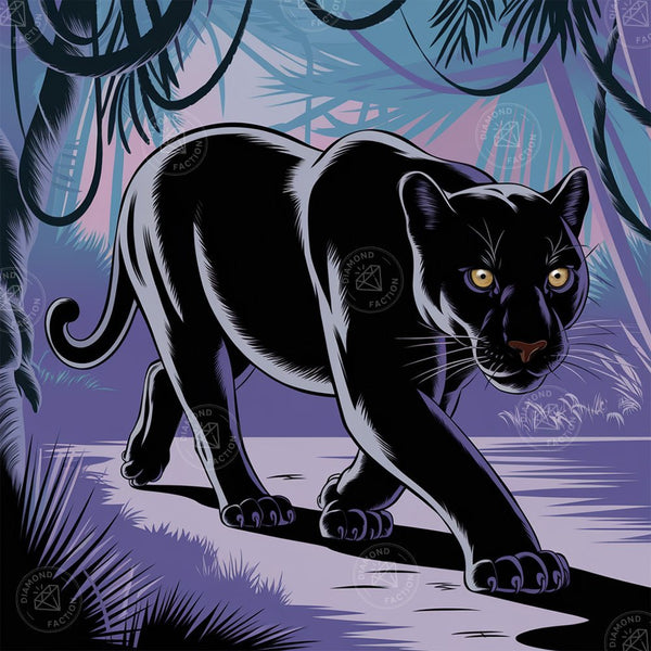 Broderie Diamant - Panthère Noire | Diamond Painting – Diamond Faction