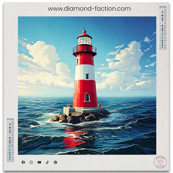 Broderie Diamant - Phare en Mer - Diamond Faction