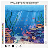 Broderie Diamant - Poissons sous l'eau - Diamond Faction