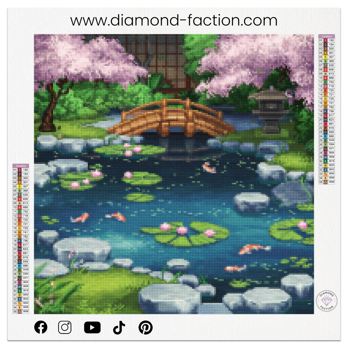 Broderie Diamant - Ponton Floral - Diamond Faction