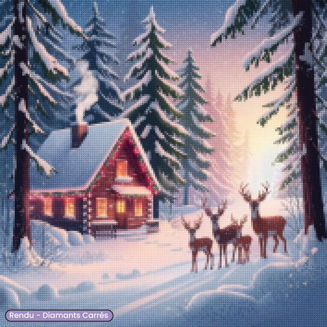 Broderie Diamant - Rennes sur la neige - Diamond Faction