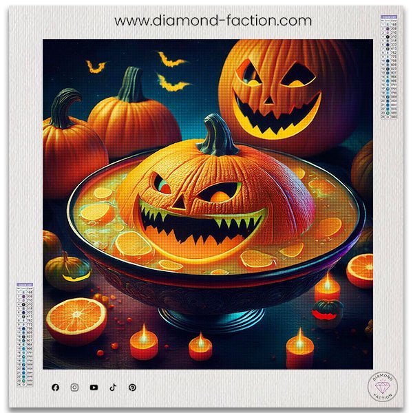 Broderie Diamant - Soupe Maléfique Halloween - Diamond Faction