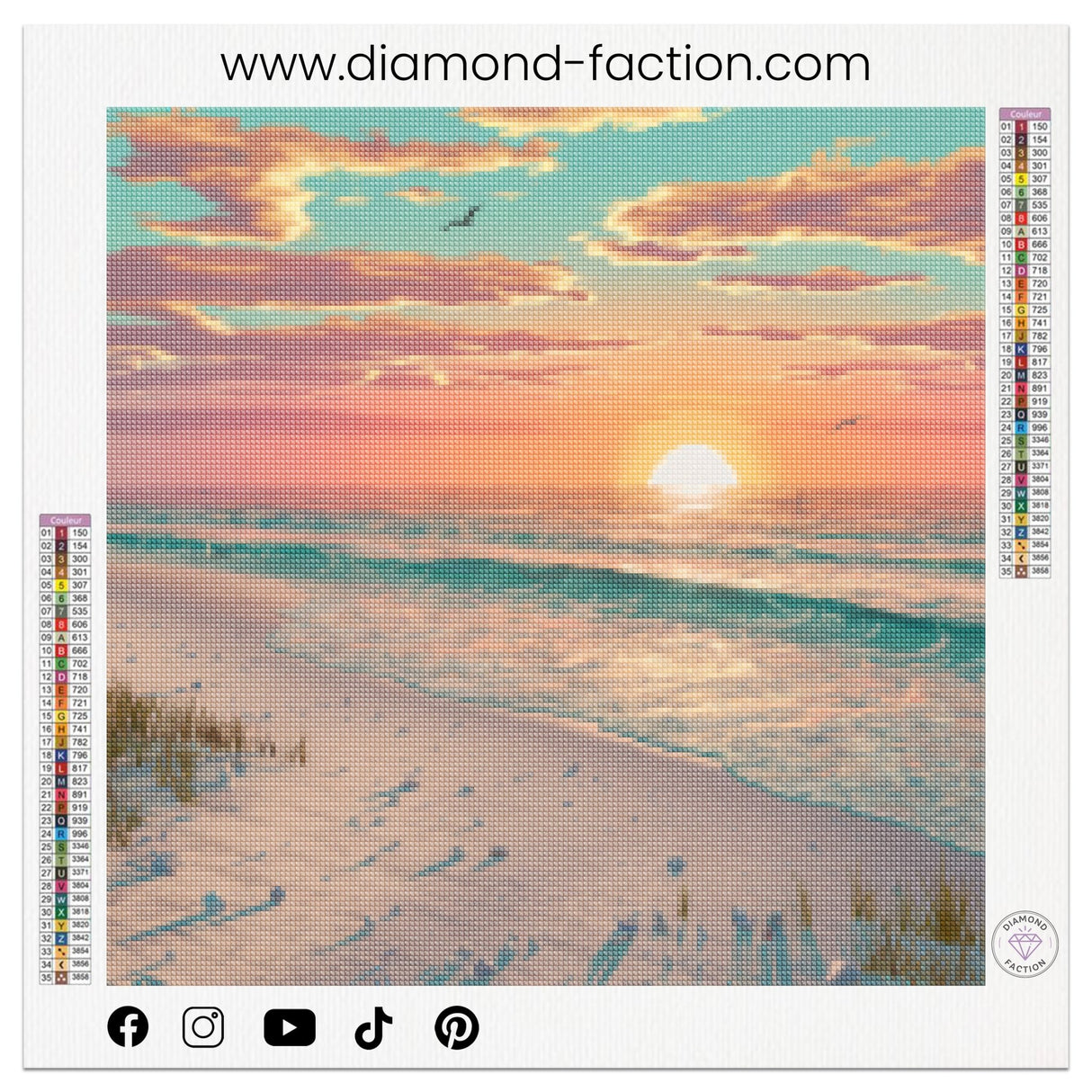 Broderie Diamant - Sunset Paradisiaque - Diamond Faction