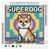 Broderie Diamant - Superdog - Diamond Faction