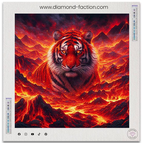 Broderie Diamant - Tigre de Feu - Diamond Faction