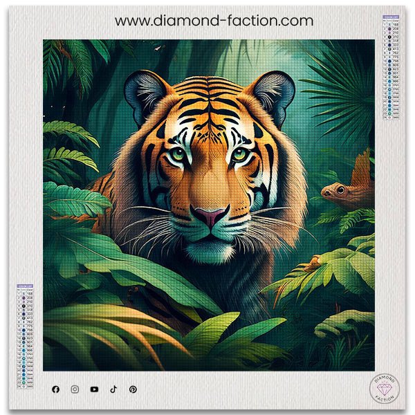 Broderie Diamant - Tigre de la Jungle - Diamond Faction