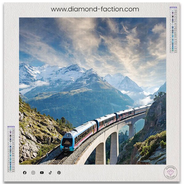 Broderie Diamant - Train Merveilleux - Diamond Faction