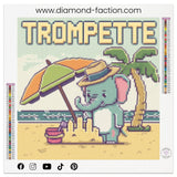 Broderie Diamant - Trompette - Diamond Faction