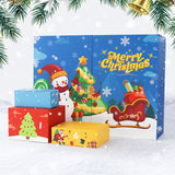 Calendrier de l'Avent Diamond Painting 2026 - coffret bleu avec plusieurs boîtes surprises