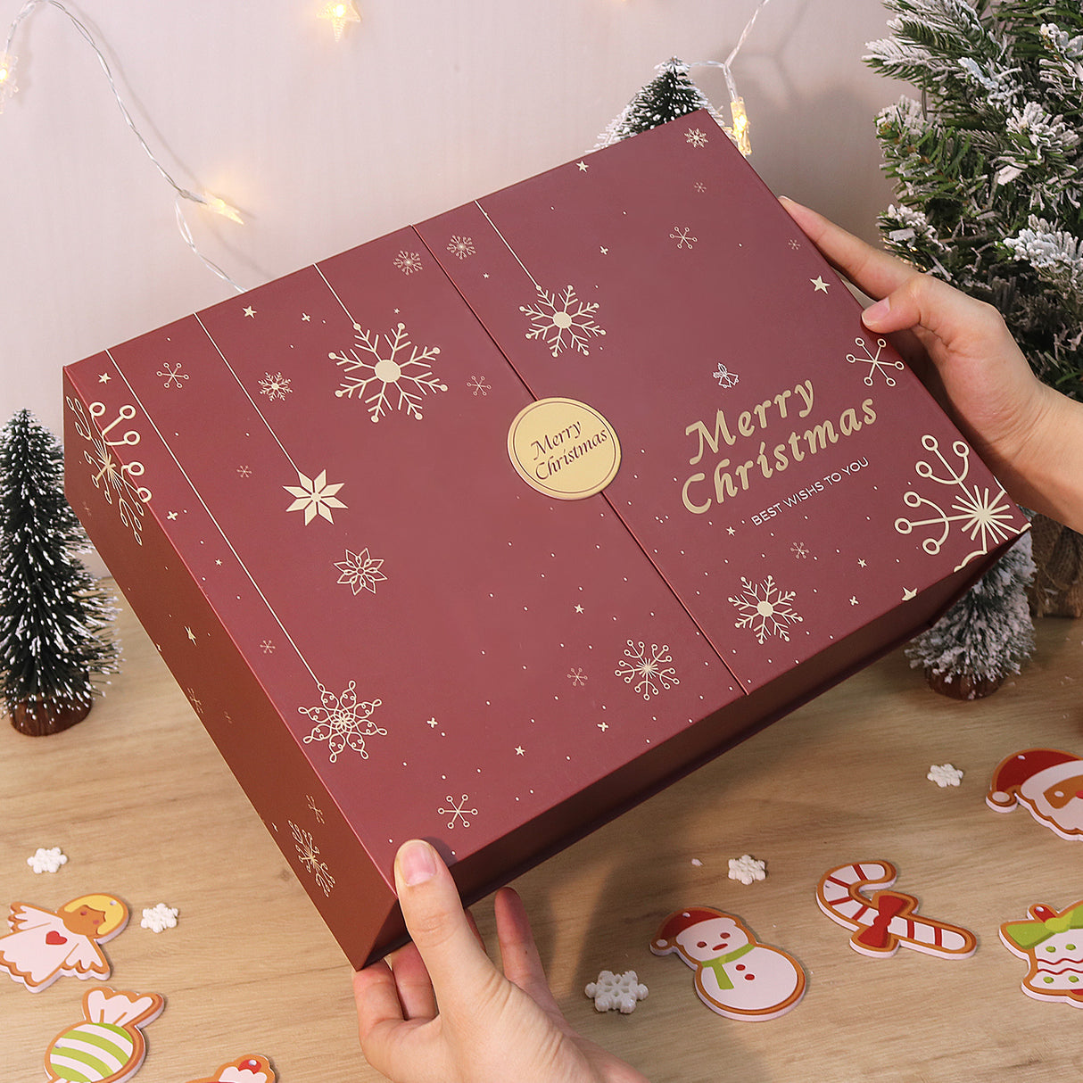 Calendrier de l'Avent Peinture par Numéros 2026 - coffret PBNCGB002 tenu en main