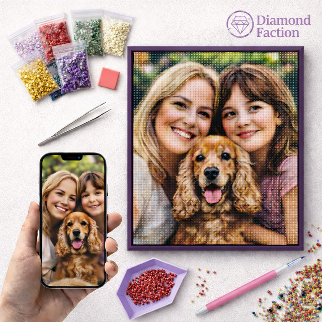 Kit Diamond Painting personnalisé - Diamond Faction