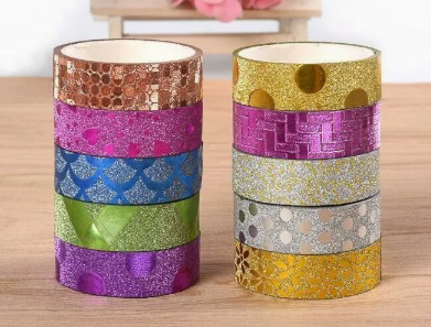 Ruban Washi Tape à Motifs - 10 Modèles - Diamond Faction