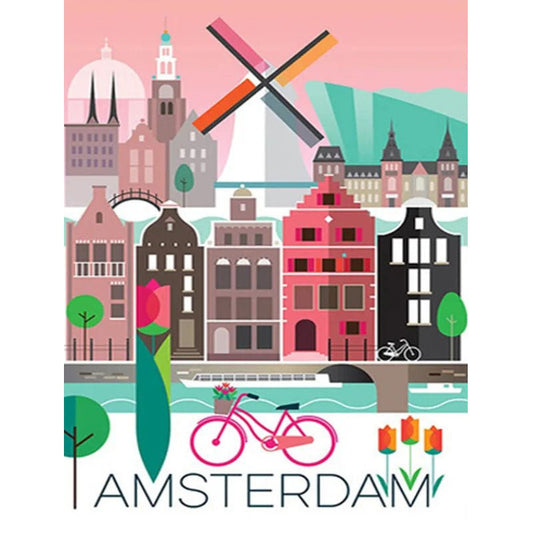 Broderie Diamant - Amsterdam Cycliste - Diamond Faction