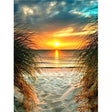 Broderie Diamant - Coucher de Soleil Plage - Diamond Faction