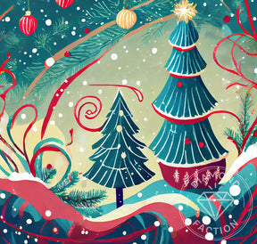 Broderie Diamant - Décor Enneigé 2D - Diamond Faction