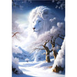 Broderie Diamant - Lion Blanc d'Hiver - Diamond Faction