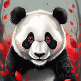 Broderie Diamant - Panda Art Rouge - Diamond Faction