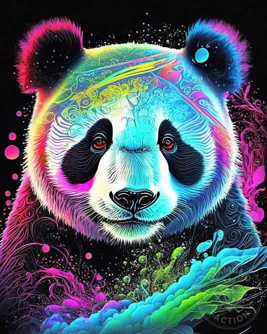 Broderie Diamant - Panda Multicolore - Diamond Faction