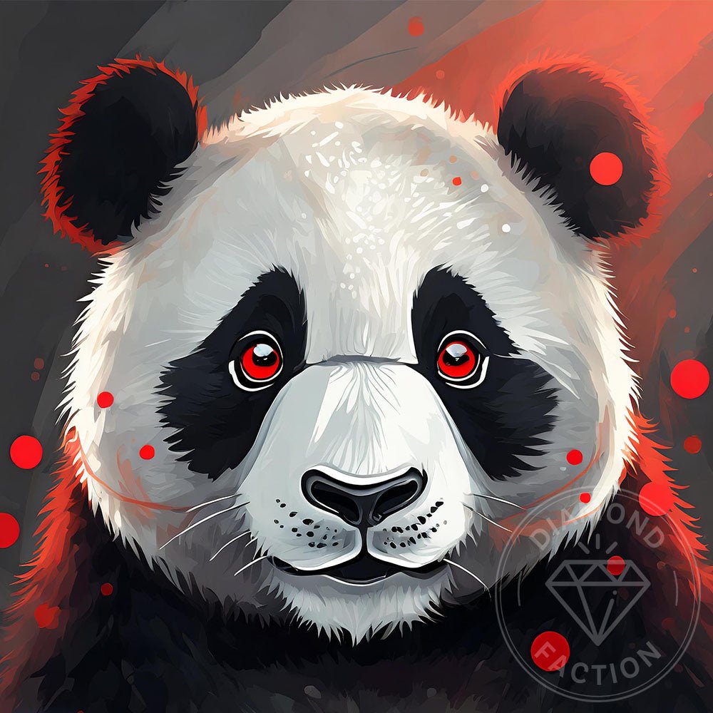 Broderie Diamant - Panda Yeux Rouge - Diamond Faction