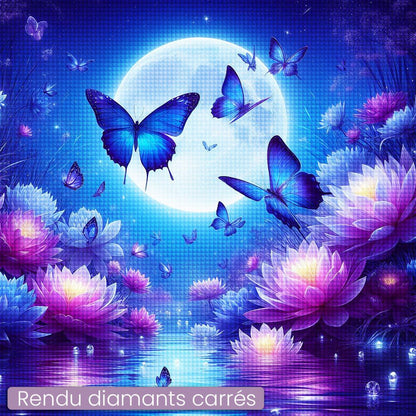 Broderie Diamant - Papillons Lune Nuit - Diamond Faction