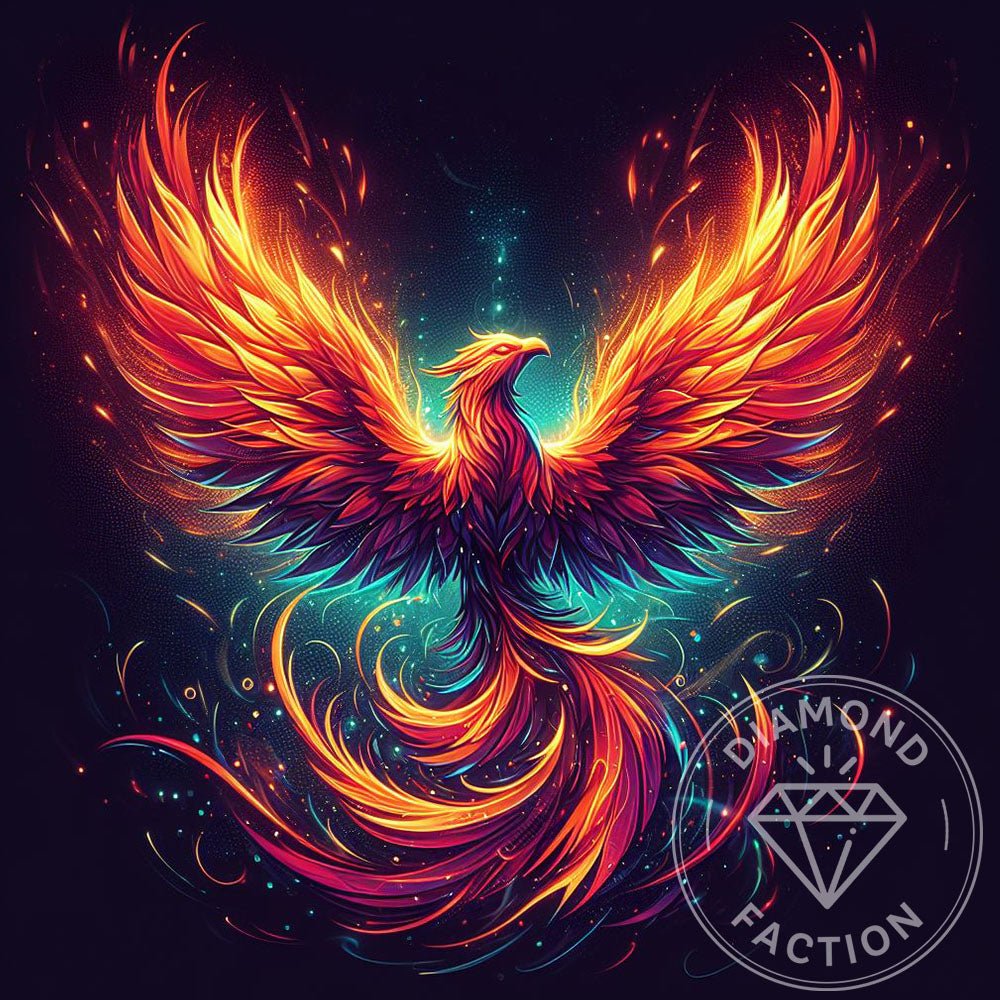 Diamond Embroidery - Flaming Phoenix