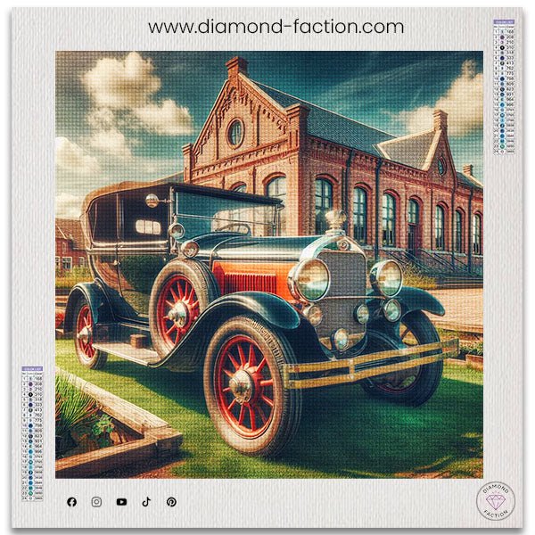 Broderie Diamant - Voiture ancienne - Diamond Faction