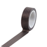 Ruban Washi Tape Grille Noir et Blanc - Broderie Diamant - Diamond Faction