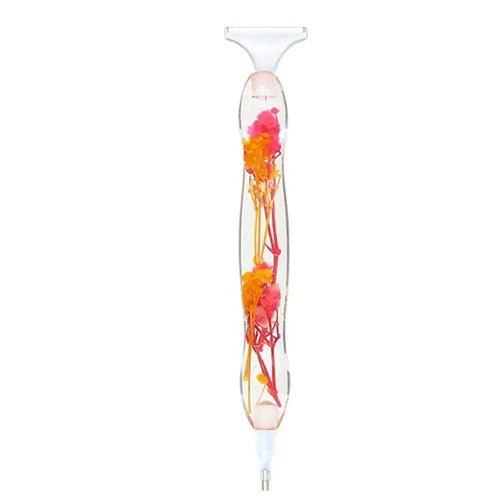 Stylo Diamond Painting Premium Fleurs Orangées - Diamond Faction